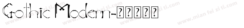 Gothic Modern字体转换